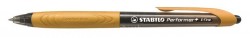 Gukov pero, 0,35 mm, stlac mechanizmus, oranov chyt, STABILO 