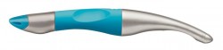 Roller, 0,5 mm, pre pravákov, metál/neónovo modré telo, STABILO "EasyOriginal Start", modrý