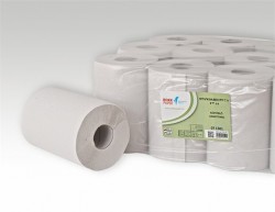 Papierové utierky, kotúčové, 2-vrstvové, LUCART "Eco CF 19", biela
