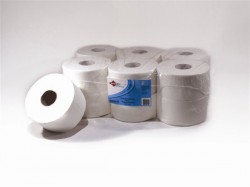 Toaletný papier, 2-vrstvový, 130 m, priemer: 19 cm, LUCART "Strong", optimum biely