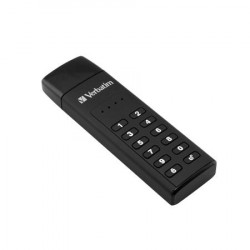 USB kľúč, 32GB, USB 3.2, šifrované, 160/130Mb/s, VERBATIM "Keypad Secure"