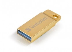 USB kľúč, 64GB, USB 3.2,  VERBATIM "Executive Metal", zlatá