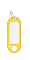 Kľúčové štítky, 10 ks, WEDO, žltá