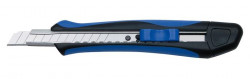 Univerzálny odlamovací nôž, 9 mm, WEDO "Soft-cut", modrá/čierna