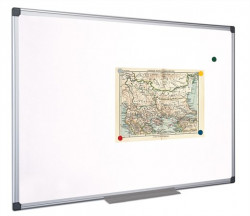 Biela tabua, magnetick, 45x60 cm, hlinkov rm, VICTORIA