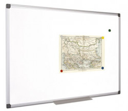 Biela tabua, magnetick, 60x90 cm, hlinkov rm, VICTORIA