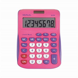 Kalkulaèka, stolová, 8 miestny displej, MAUL "MJ 550", ružovo-fialová