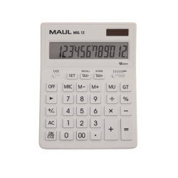 Kalkulaka, stolov, 12-miestna, MAUL "MXL 12", biela