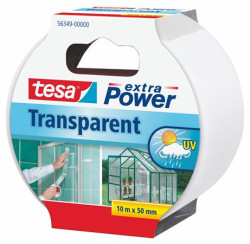 Lepiaca páska, opravná, 50 mm x 10 m, TESA, "Extra Power Transparent", prieh¾adná