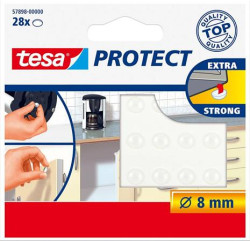 Ochranné protihlukové/protišmykové podložky, 8 mm, TESA "Protect", prieh¾adné