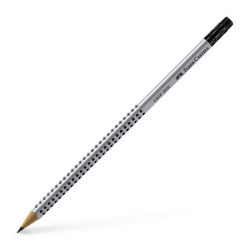 Grafitov ceruzka s gumou, HB, trojhrann tvar, FABER-CASTELL 