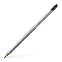 Grafitov ceruzka s gumou, B, trojhrann tvar, FABER-CASTELL 