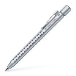 Gukov pero, 0,35 mm, stlac mechanizmus, strieborn telo, FABER-CASTELL "Grip-2011", modr