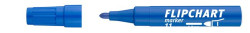 Popisovaè na flipchartové tabule, 1-3 mm, kuže¾ový hrot, ICO "Artip 11", modrý