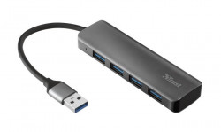 USB rozbočovač HUB, 4 porty, hliník, USB 3.2 Gen 1, TRUST "Halyx"