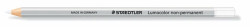 Farebn ceruzka, eshrann, na vetky povrchy, nepermanentn (omnichrom), STAEDTLER "Lumocolor 108", biela