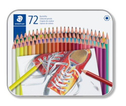 Farebn ceruzky, sada, eshrann, v plechovej krabike, STAEDTLER "175", 72 rznych farieb