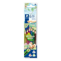 Farebn ceruzky, sada, trojhrann, STAEDTLER "Noris Colour 187", 6 rznych farieb