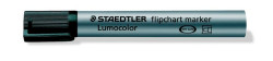 Popisovaè na flipchartové tabule, 2 mm, kuže¾ový hrot, STAEDTLER "Lumocolor 356", èierny