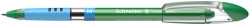 Gukov pero, 0,5 mm, s vrchnkom, SCHNEIDER "Slider M", zelen