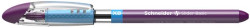 Gukov pero, 0,7 mm, s vrchnkom, SCHNEIDER "Slider Basic XB", fialov