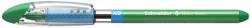 Gukov pero, 0,7 mm, s vrchnkom, SCHNEIDER "Slider Basic XB", zelen