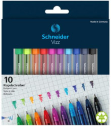 Gukov pero, sada, 0,5 mm, s vrchnkom, SCHNEIDER "Vizz", mix farieb