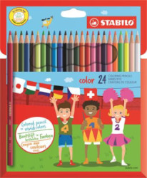 Farebn ceruzky, eshrann, STABILO "Color", 24 rznych farieb