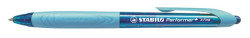 Gukov pero, 0,35 mm, stlac mechanizmus, modr telo, STABILO 