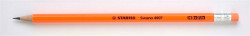 Grafitov ceruzka s gumou, HB, eshrann, STABILO "Neon", oranov