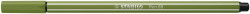 Popisova, 1 mm, STABILO "Pen 68", machovo zelen