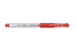 Glov pero, 0,38 mm, s vrchnkom, UNI "UM-151 Signo DX, erven