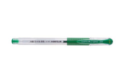Glov pero, 0,38 mm, s vrchnkom, UNI "UM-151 Signo DX", zelen