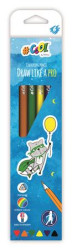 Farebn ceruzky, sada, trojhrann, COOL BY VICTORIA, 6 rznych farieb