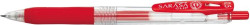 Glov pero, 0,33 mm, stlac mechanizmus, ZEBRA "Sarasa Clip", erven