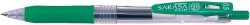 Glov pero, 0,33 mm, stlac mechanizmus, ZEBRA "Sarasa Clip", zelen