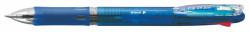 Gukov pero, 0,24 mm, stlac mechanizmus, 4 farby, ZEBRA "Clip-on Slim 4C", modr