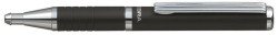 Gukov pero, 0,24 mm, teleskopick, farba tela: metalick ierna, ZEBRA "SL-F1", modr