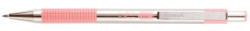 Gukov pero, 0,24 mm, stlac mechanizmus, nerezov oce, farba tela: pastelov ruov, ZEBRA 