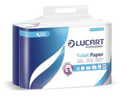 Toaletný papier, 3-vrstvový, malý kotúč, 24 kotúčov, LUCART "Cash and Carry Strong 3.24", biela