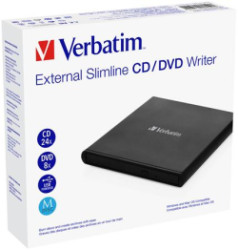 CD/DVD napaľovačka, USB 2.0, externá, VERBATIM
