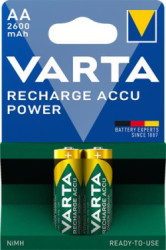 Nabjaten batria, tukov AA, 2x2600 mAh, prednabit, VARTA "Professional Accu"