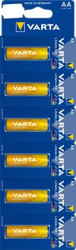 Batéria, AA tužková, 6 ks, po jednom trhateľné, VARTA "Longlife Kartella"