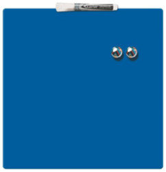 Odkazová tabuľa, magnetická, popisovateľná, modrá, 36x36 cm, NOBO/REXEL