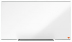 Biela tabuľa, smaltovaná, magnetická, širokouhlá,  32"/71x40 cm, hliníkový rám, NOBO "Impression Pro"